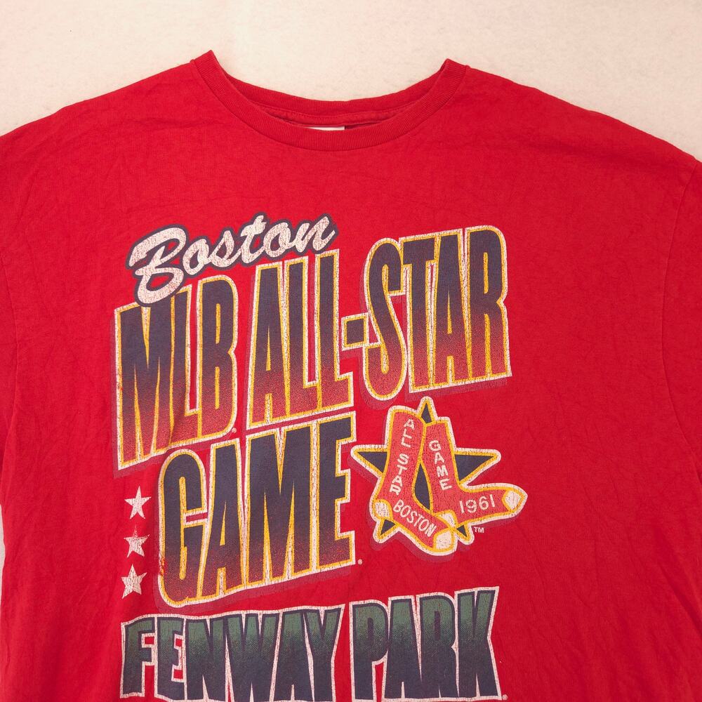 47 Boston Red Sox Crew Neck Short Sleeve Baseball T Shirt Mens Size 2XL Red